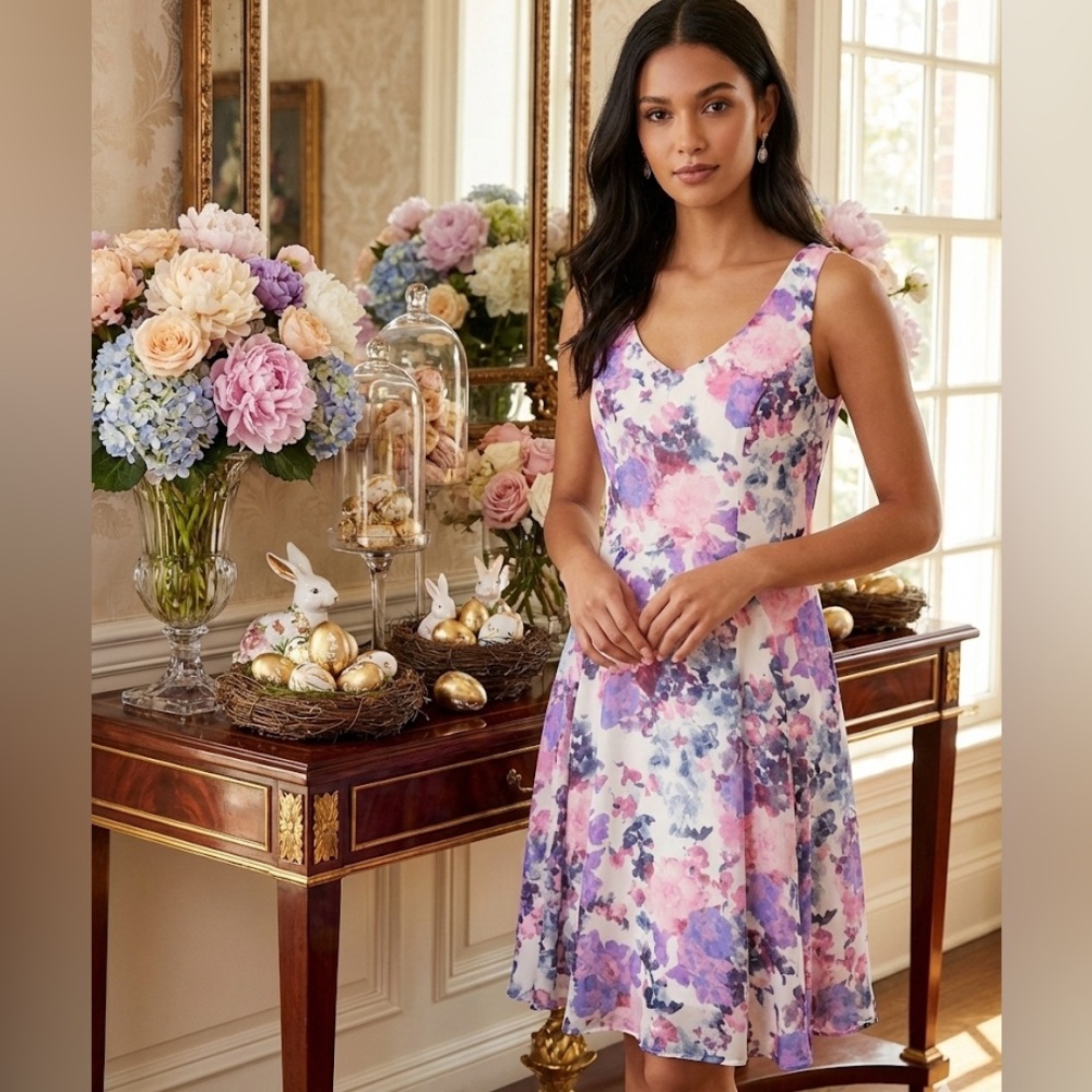 Soprano Floral Sleeveless Dress